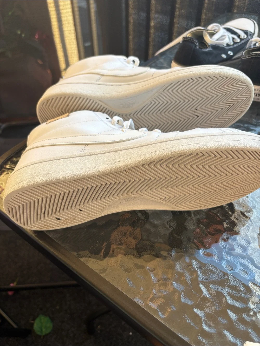 Nike white leather